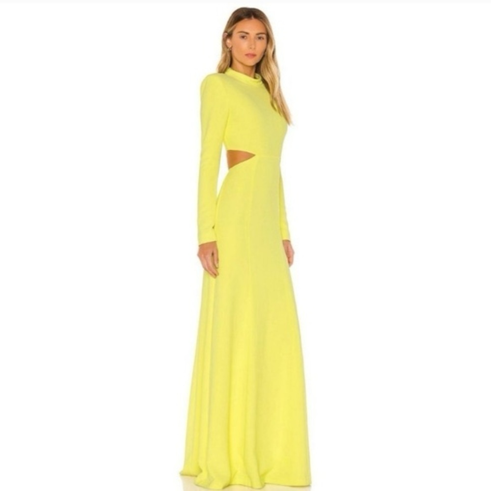 A.L.C. Gabriela Revolve Dress in Lemon Yellow Size 0 - Picture 5 of 11